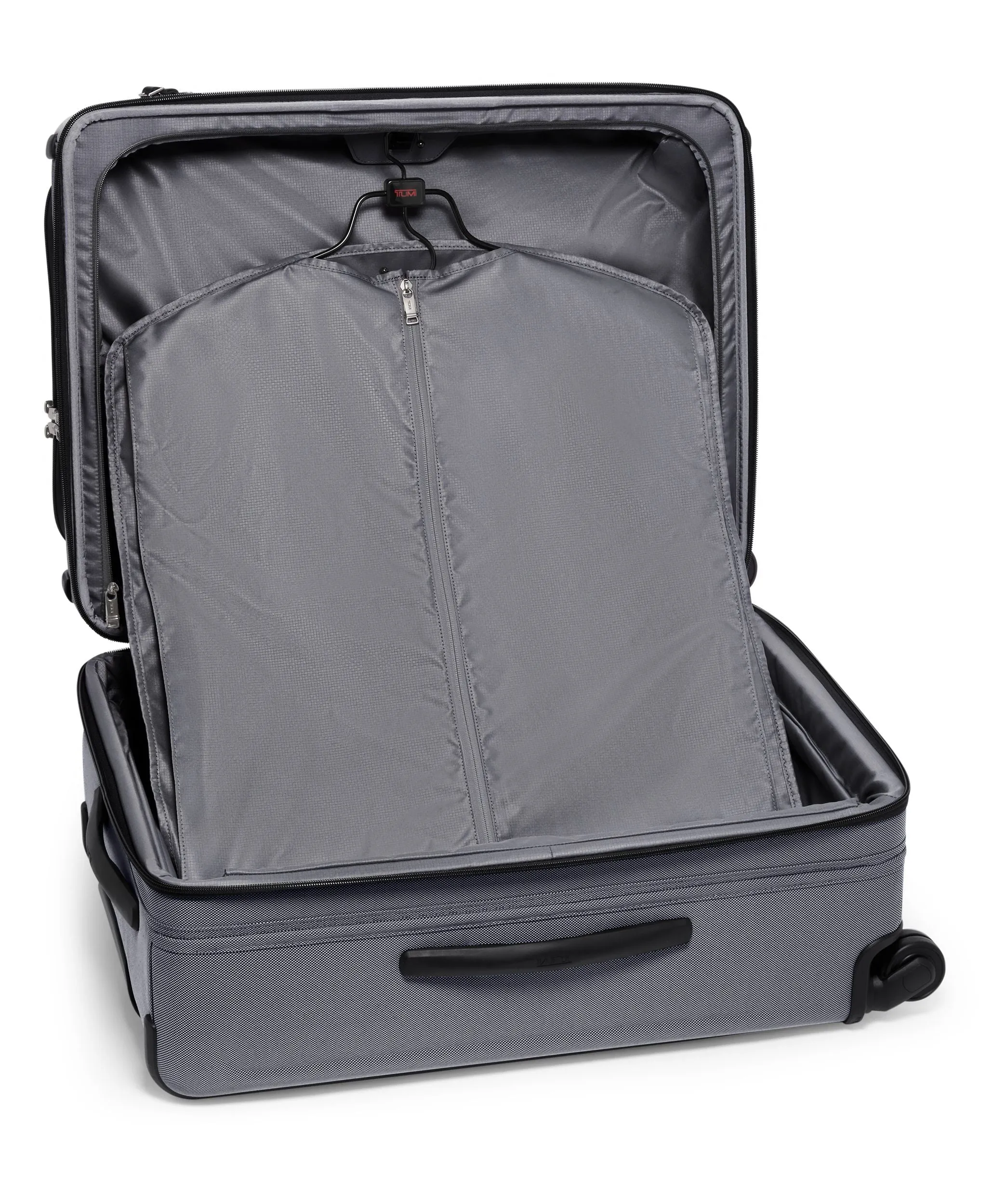 ALPHA X Short Trip 4 Wheeled Expandable Checked Luggage 66cm - Meteor Grey