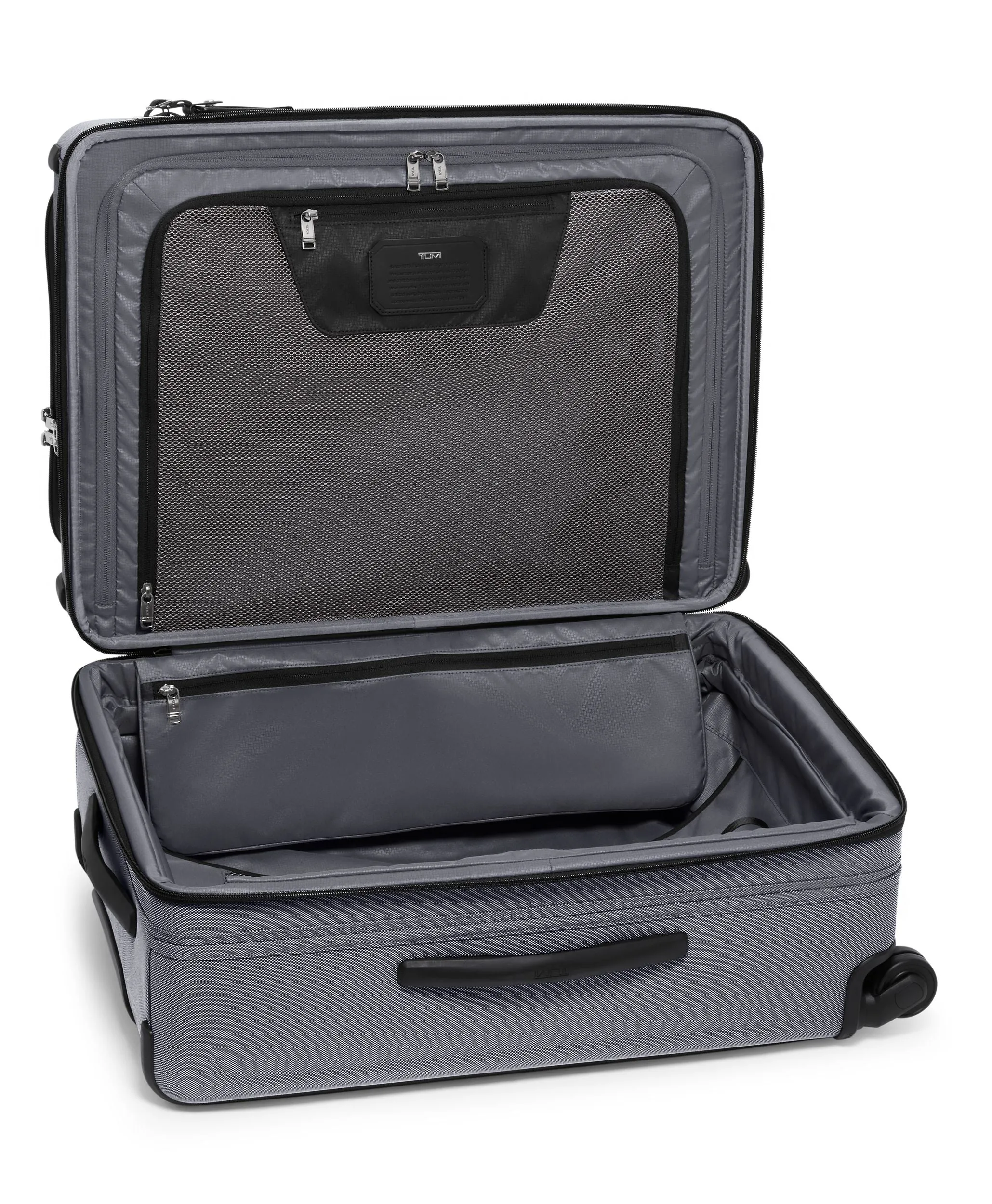 ALPHA X Short Trip 4 Wheeled Expandable Checked Luggage 66cm - Meteor Grey