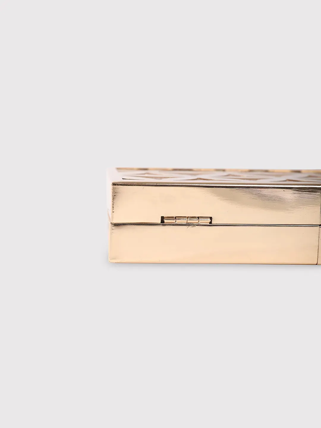 Caprese Party Junie Box Clutch Small Gold