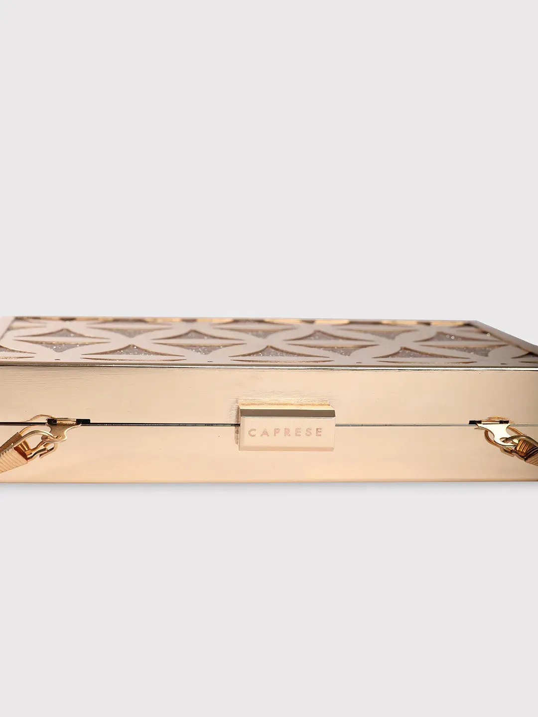 Caprese Party Junie Box Clutch Small Gold