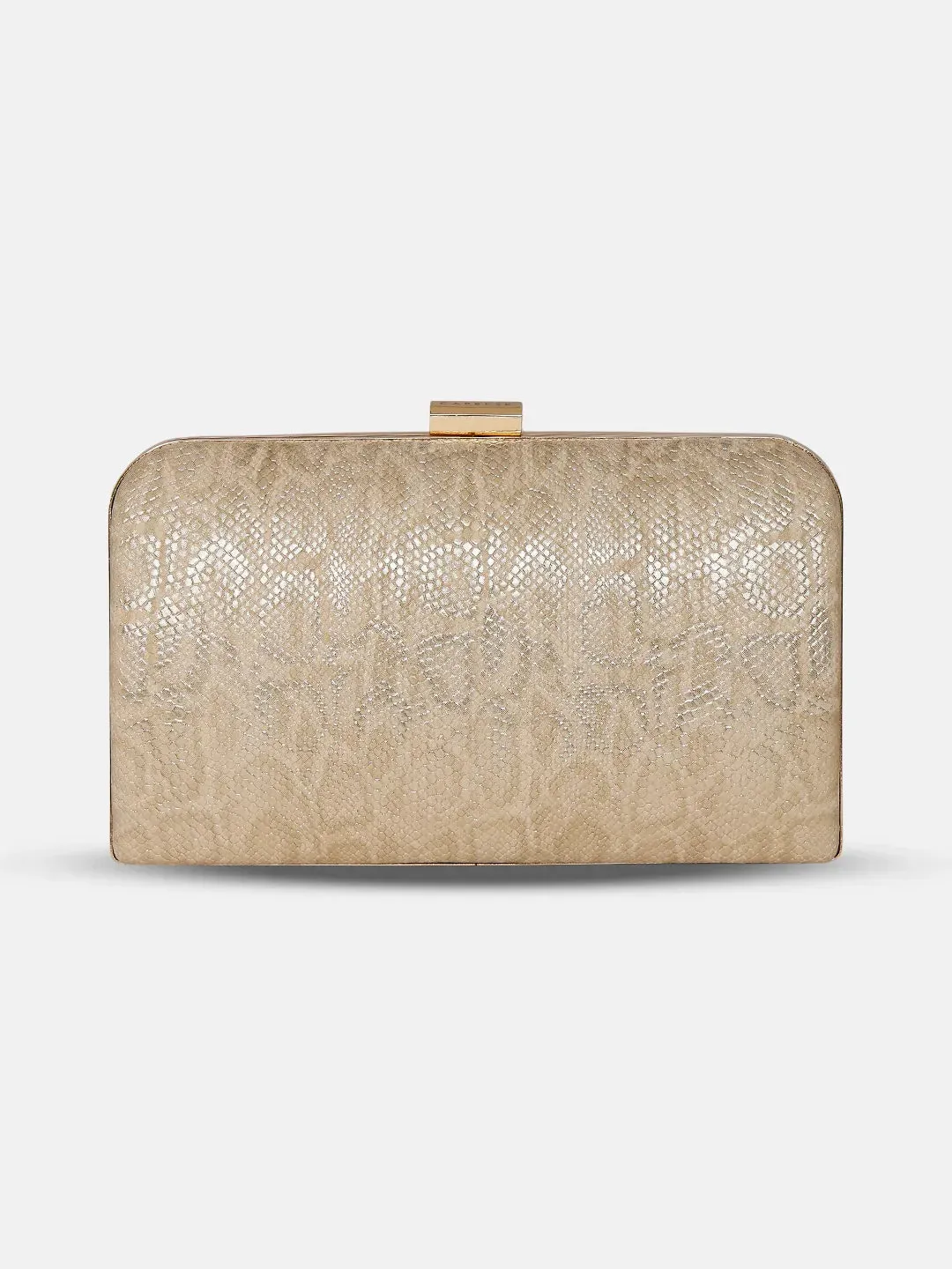 Caprese Party Teirra Box Clutch Medium Beige