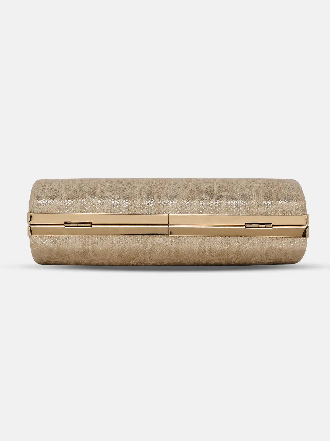 Caprese Party Teirra Box Clutch Medium Beige