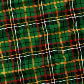 Christmas Green Plaid Waterproof Canvas, remnant 50cm
