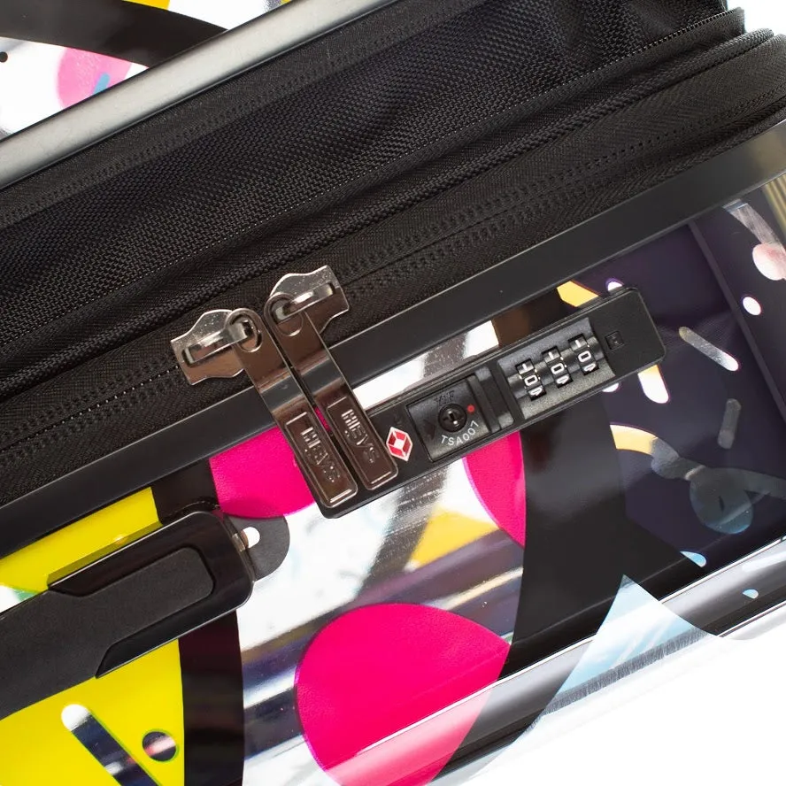 Heys Britto Butterfly Transparent 3pc Spinner Luggage Set