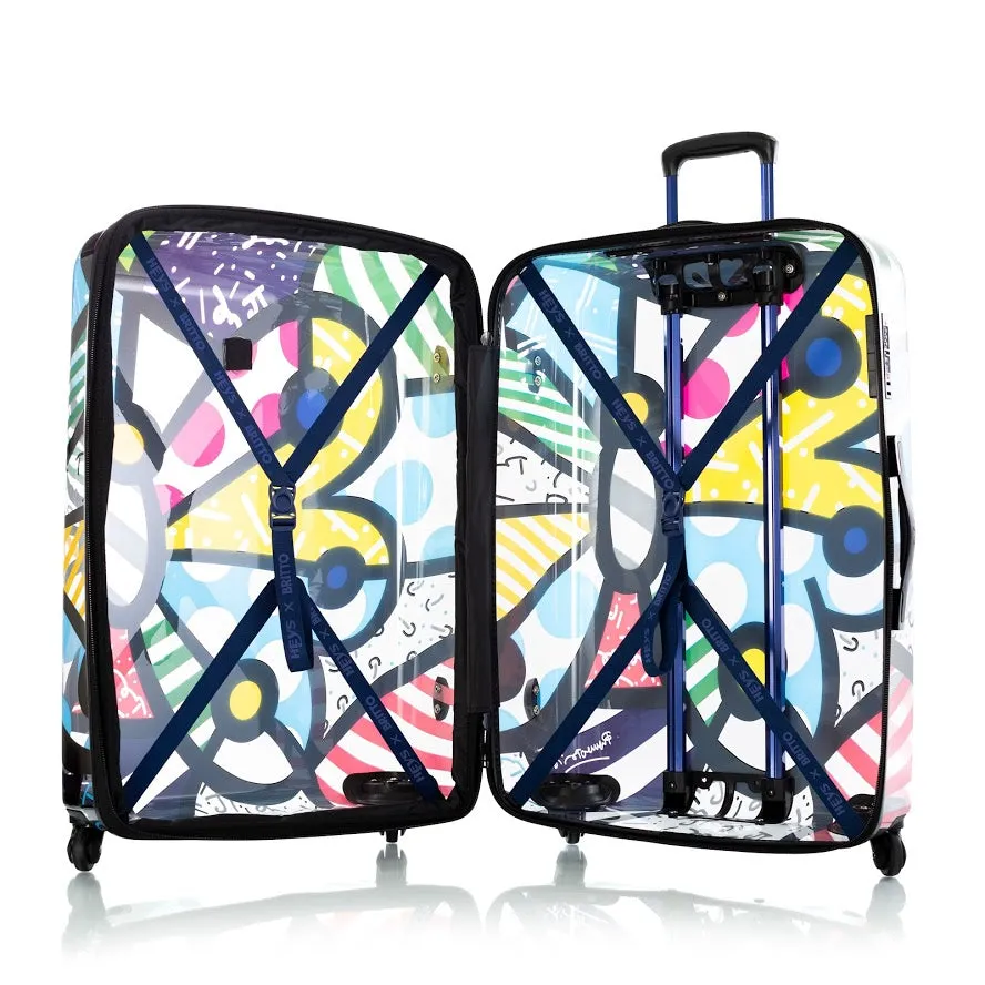 Heys Britto Butterfly Transparent 3pc Spinner Luggage Set