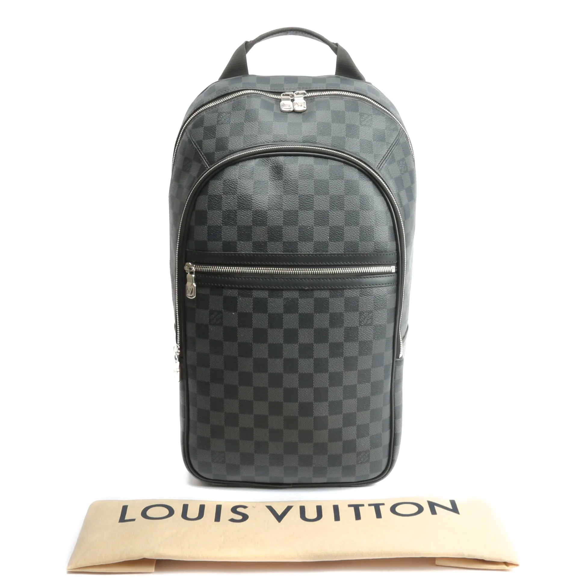 LOUIS VUITTON Michael Nv2 Backpack Damier Graphite