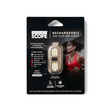 Night Scope®️ Rechargeable LED Clip-On Light
