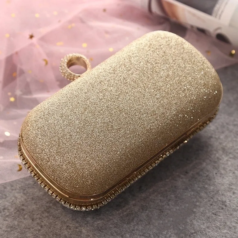 Polyester Flower Pearls Square Evening Bags