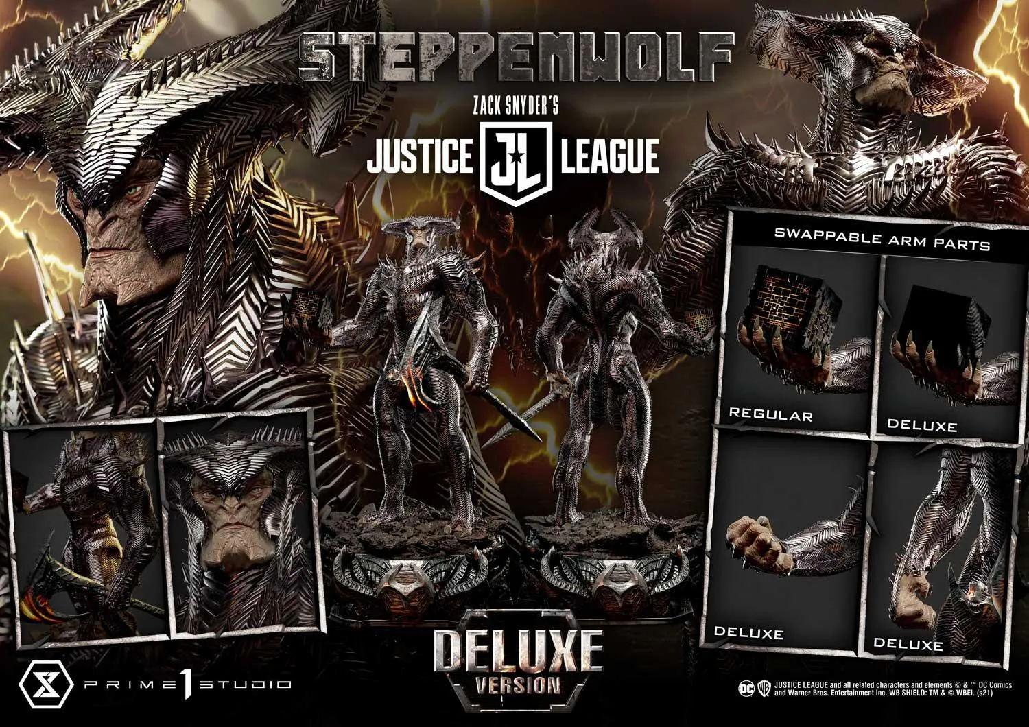 PRIME 1 STUDIO STEPPENWOLF ZACK SNYDER'S JUSTICE LEAGUE (DELUXE BONUS EDITION) 1/3 MMJL-09DXS
