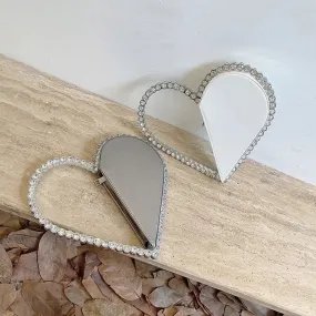 Pu Leather Color Block Heart-shaped Evening Bags