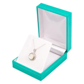 Robin's Egg Blue Pendant/Earring Gift Box